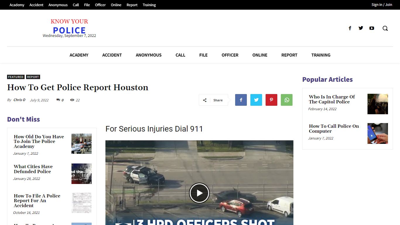 How To Get Police Report Houston - KnowYourPolice.net